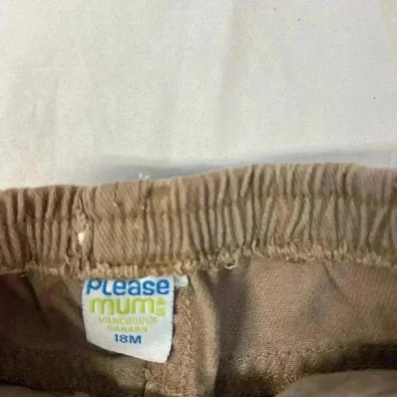 Please mum - Vintage pull up embroidered toddler pants. Size 18 months - Picture 2 of 4